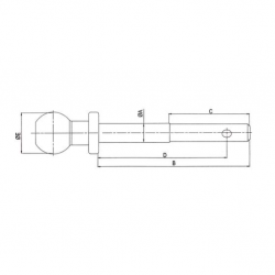 ΜΠΙΛΙΑ ΤΡΕΙΛΟΡ 2" ΜΕ ΠΙΡΟ 22x160mm