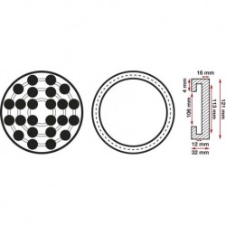 ΚΑΛΥΜΜΑ ΔΙΚΟΛΩΝΟΥ ΑΝΥΨΩΤΙΚΟΥ 120 / 108 mm